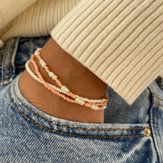 Amyris Pearl Beaded Bracelets Pack