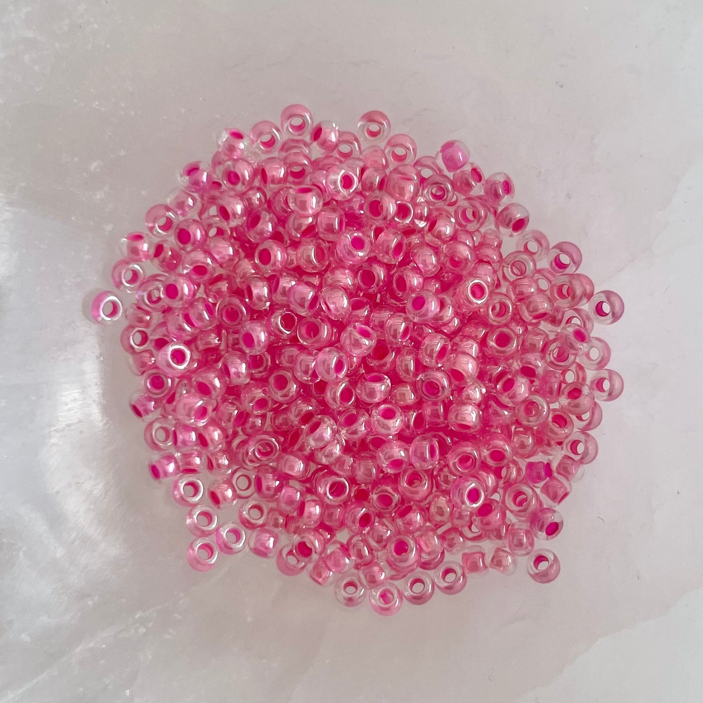Czech Preciosa Glass Seed Beads - Red + Pinks